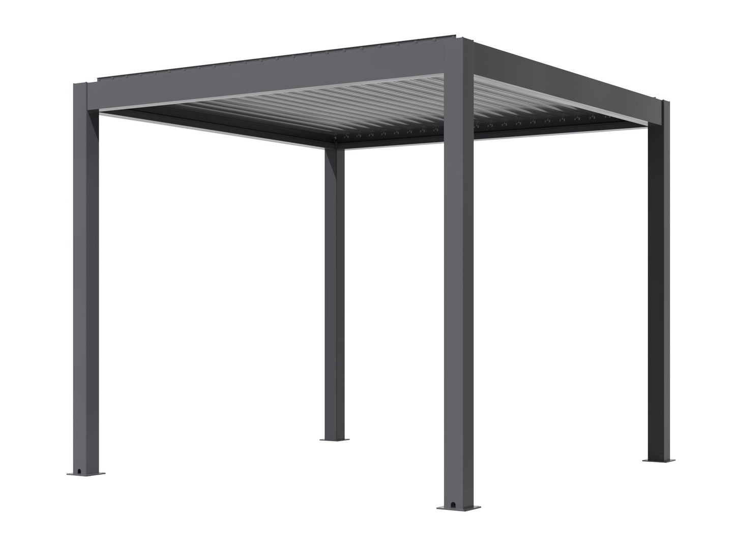 Pergola STYLISH PRO+ 3x3m Motorizzata Led Autoportante Antracite