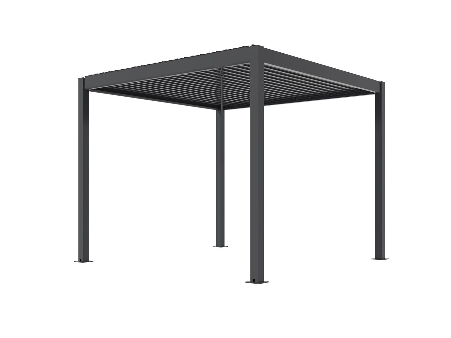 Pergola STYLISH PRO+ 3x3m Motorizzata Led Autoportante Antracite
