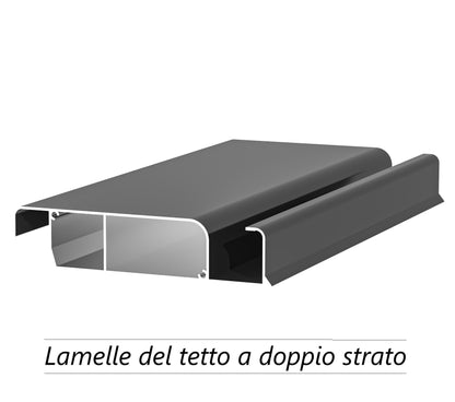 Pergola DELUXE PRO+ 3x3m Motorizzata Led Autoportante Antracite