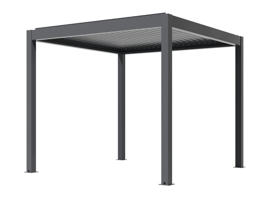 Pergola STYLISH PRO+ 3x3m Motorizzata Led Autoportante Antracite